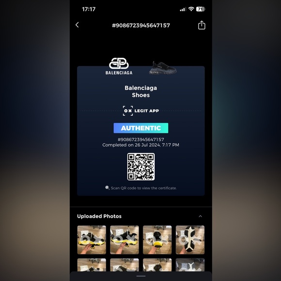 Balenciaga Triple S black yellow sneakers men size 11 - Picture 9 of 9